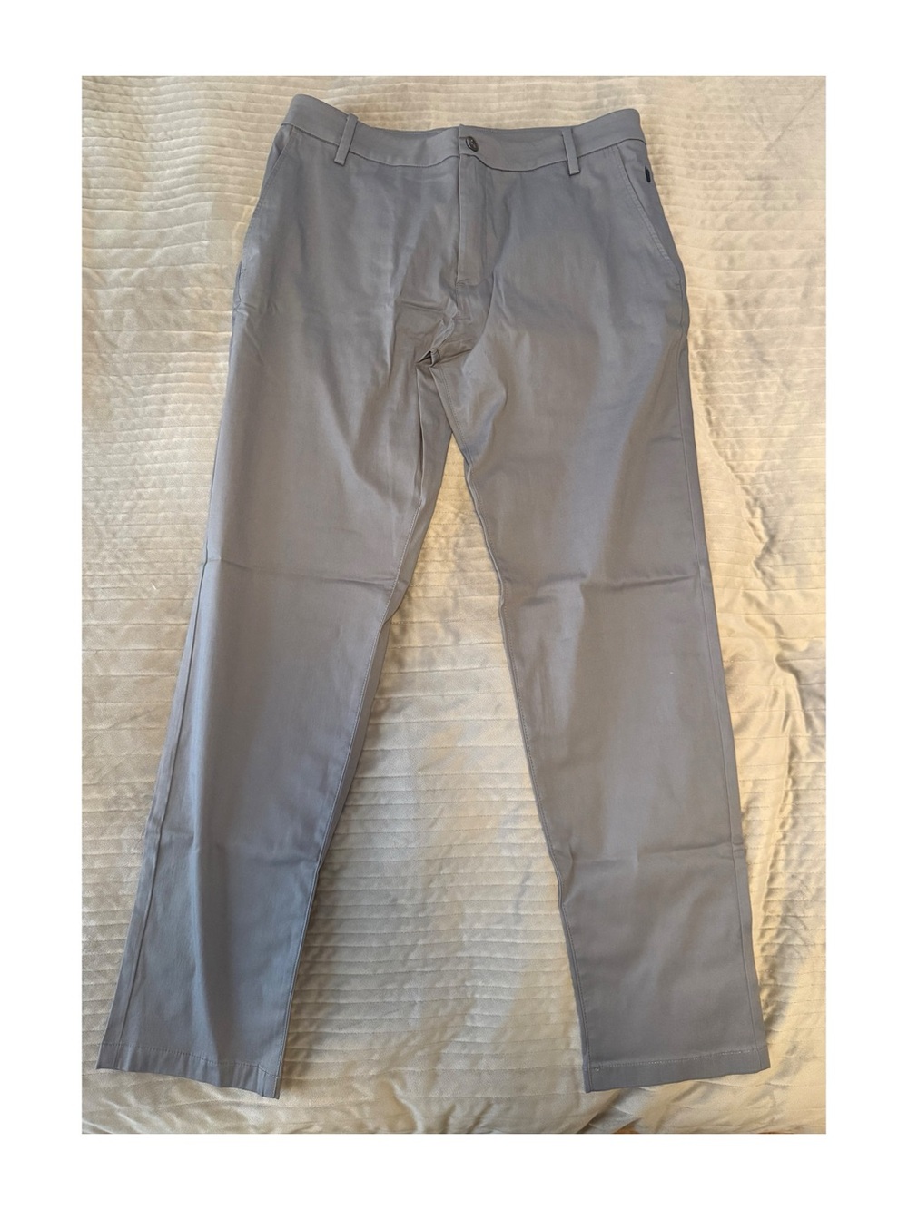 Birddogs Men’s Performance Pants Gray 32x30 Stretch Chino